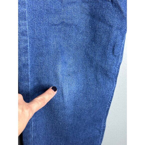 Wild Fable Women's 4 Relaxed Straight Leg High-Rise Denim Jeans Dark Wash Contra - Picture 3 of 10